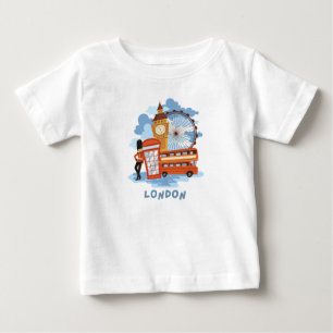 Para Bebê Camiseta Londres