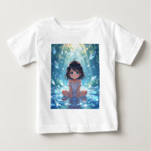Para Bebê Camiseta Magica Menina Anime