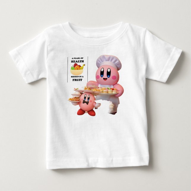Para Bebê Camiseta Manhã Saudável (Frente)