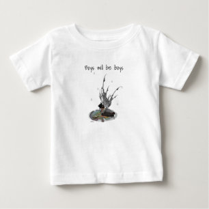 Para Bebê Camiseta masculina de fada da chuva com sapo