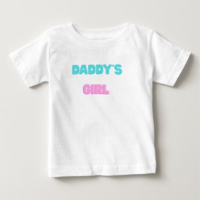 Para Bebê Camiseta Menina do Papai (Frente)
