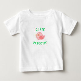 Para Bebê Camiseta Meninas Lindas Rosa Pássaro Bonito Cutie