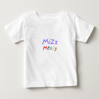 Para Bebê Camiseta Mizz Messy Toddler