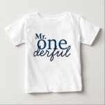 Para Bebê Camiseta Mr Onederful Baby<br><div class="desc">A camiseta perfeita para o Mr Onederful no seu primeiro aniversário!</div>