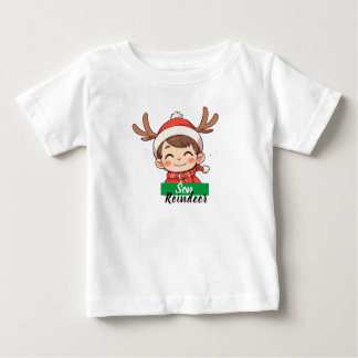 Para Bebê Camiseta navideña personalizada