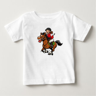 Para Bebê Camiseta Niña Jinete Cabalgando dibujo Animado