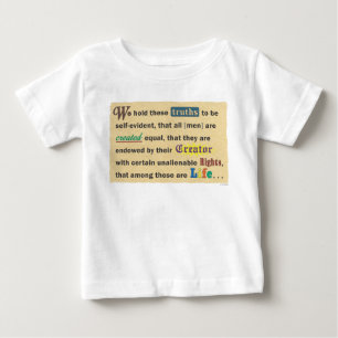 Para Bebê Camiseta ou macacão de bebé.