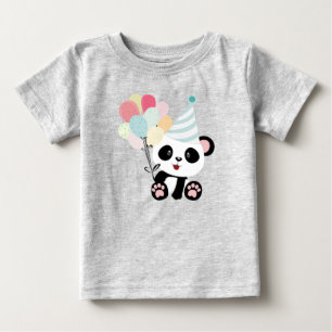 Para Bebê camiseta panda