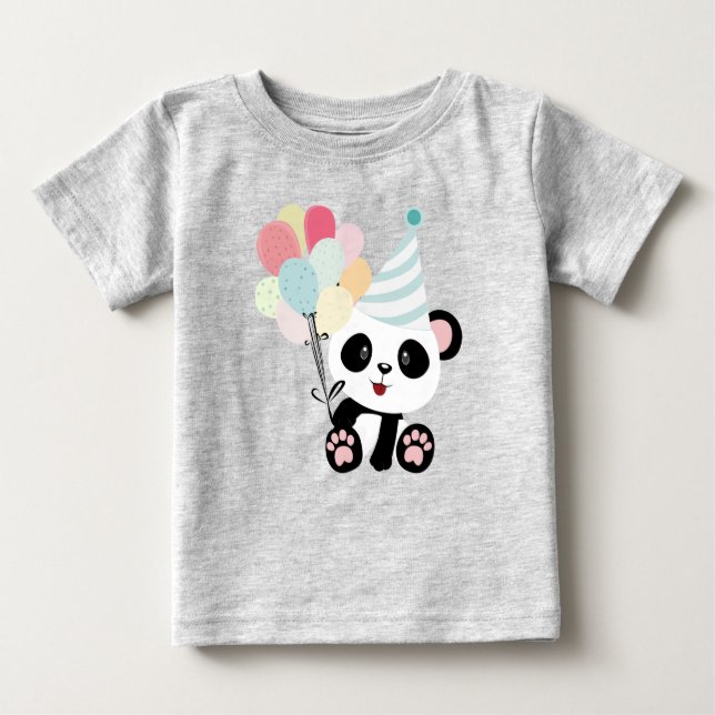 Para Bebê camiseta panda (Frente)