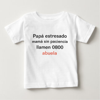 Para Bebê Camiseta papá estresado
