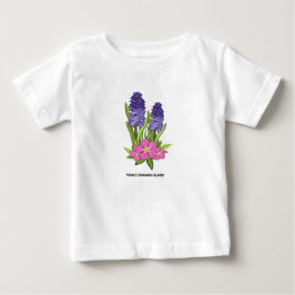 Para Bebê Camiseta PEI de Lupinos & Rosas Silvestres