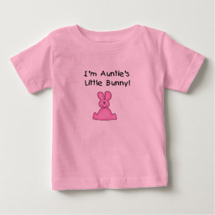 Para Bebê Camiseta Pequeno Coelhinho (rosa) da tia