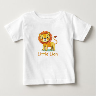 Para Bebê Camiseta Pequeno Leão