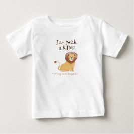 Para Bebê Camiseta Personalizada Bonita com o leão, o rei
