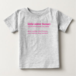 Para Bebê Camiseta personalizada de definição de dicionário