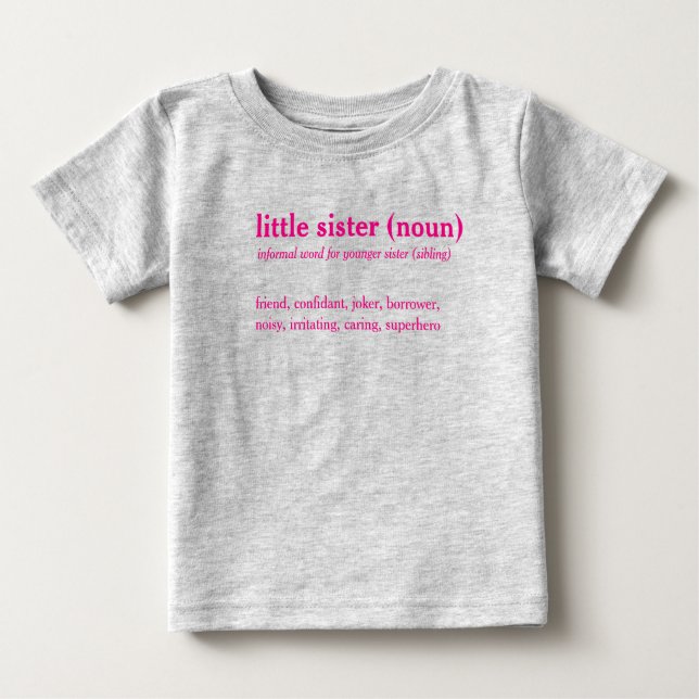 Para Bebê Camiseta personalizada de definição de dicionário  (Frente)