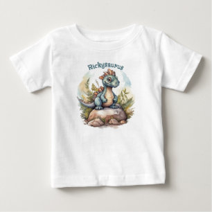 Para Bebê Camiseta Personalizada de Dinossauro