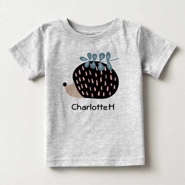 Para Bebê Camiseta Personalizada de Nome Personalizado de Ca (Frente)