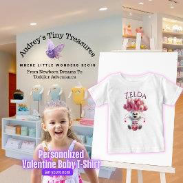 Para Bebê Camiseta Personalizada do 1º Dia dos Namorados do