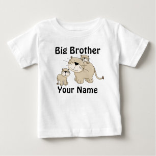 Para Bebê Camiseta Personalizada do Big Brother Lion