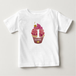 Para Bebê Camiseta Personalizada do Primeiro Aniversário
