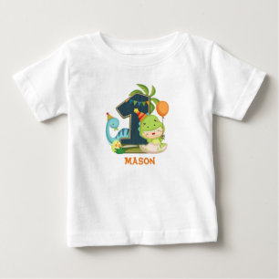 Para Bebê Camiseta Personalizada Do primeiro aniversario Din