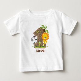 Para Bebê Camiseta personalizada do primeiro aniversario Saf