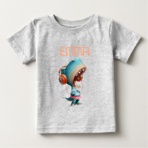 Para Bebê Camiseta personalizada Emma Gamer
