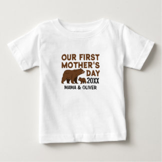 Para Bebê Camiseta Personalizada Mãe e Filho