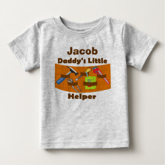 Para Bebê Camiseta personalizada "Pai Pequeno Auxiliar"