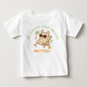 Para Bebê Camiseta Personalizada Relax Dog