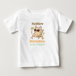 Para Bebê Camiseta Personalizada Relax Dog
