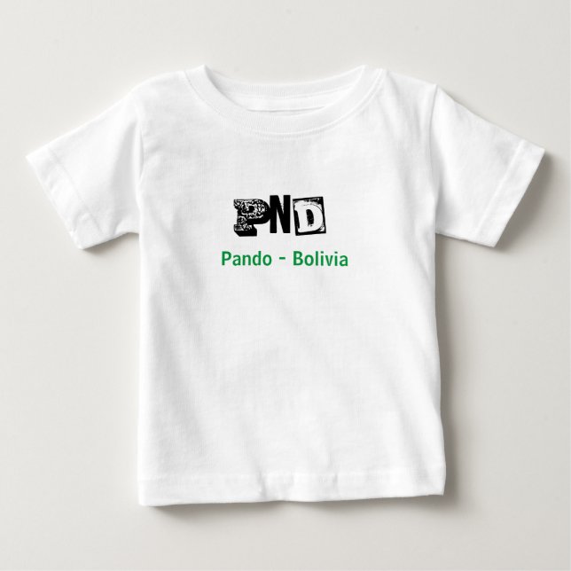 Para Bebê Camiseta PND Pando Bolivia (Frente)