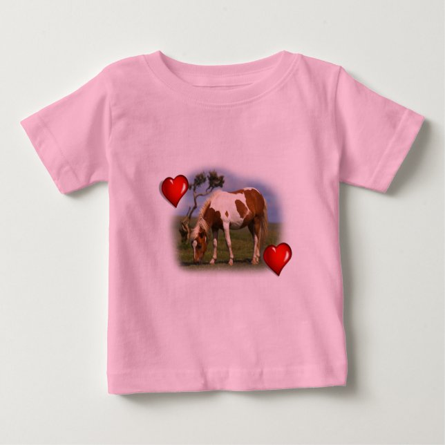 Para Bebê Camiseta Pony e Lone Gorse (Frente)