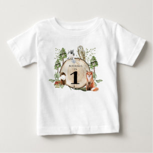 Para Bebê Camiseta primeiro aniversario-T-Camiseta de Animai