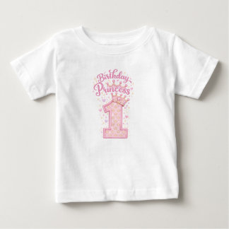 Para Bebê Camiseta Princesa de Aniversário 1