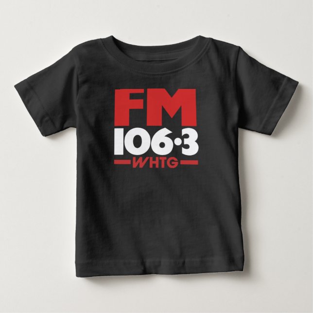 Para Bebê Camiseta rádio WHTG 106.3 FM - Camiseta _ Hoodie (Frente)