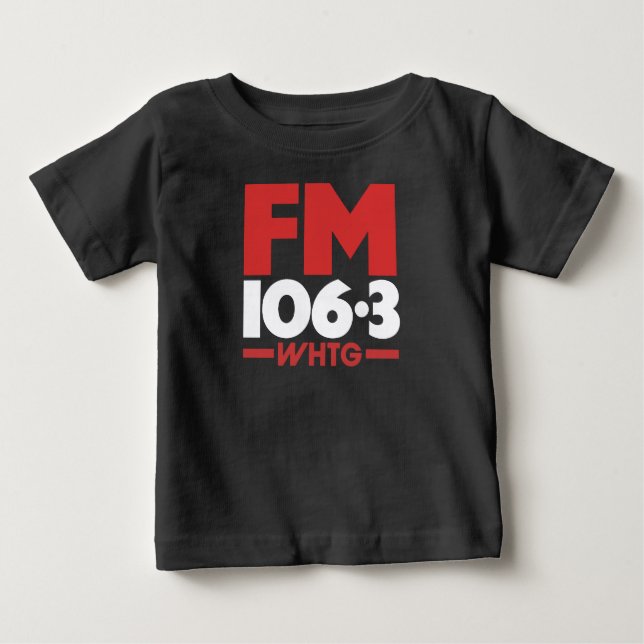 Para Bebê Camiseta rádio WHTG 106.3 FM - Camiseta _ Hoodie (Frente)