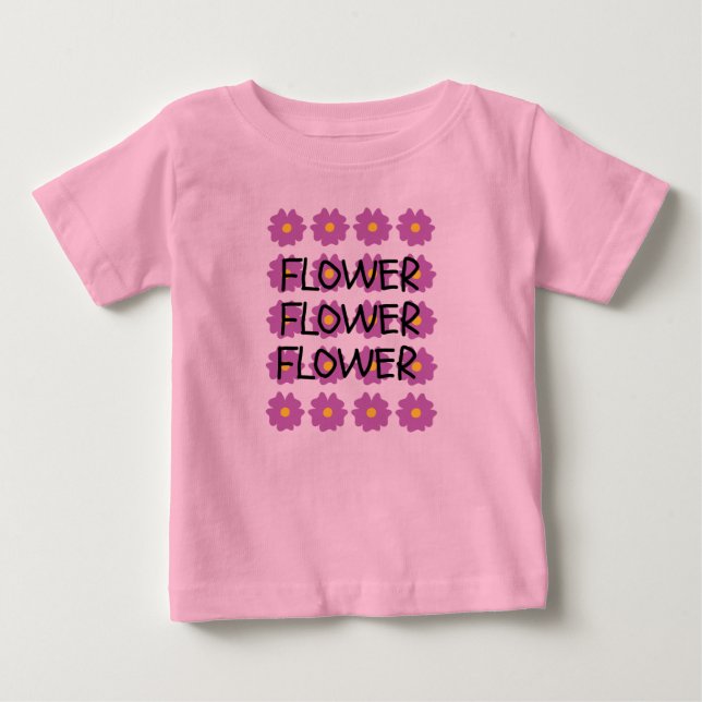 Para Bebê Camiseta rosa-bebê (Frente)