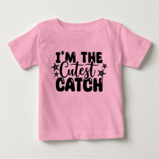 Para Bebê Camiseta rosa bebêzinha sou a captura mais fofa