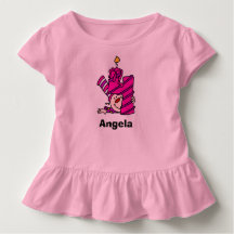 Camiseta rosa Palhaçada Terceiro Aniversário