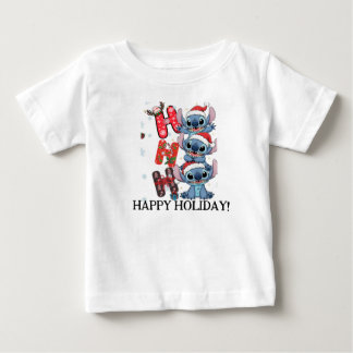 Para Bebê Camiseta Simples de Boas-vindas do Stich