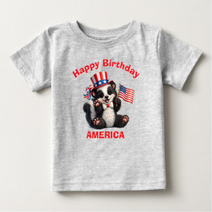 Para Bebê Camiseta Skunk (5ab) Patriota Criança