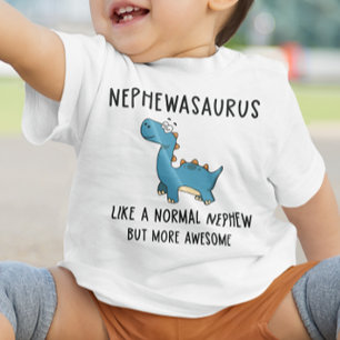 Para Bebê Camiseta Sobrinho Dinossauro Kids Camiseta Sobrinh