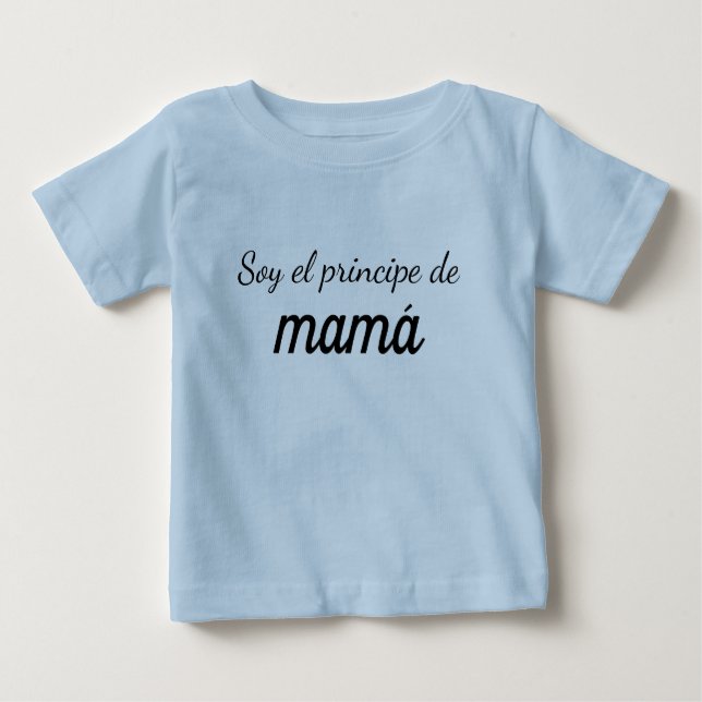 Para Bebê Camiseta soy el principe de mamá (Frente)