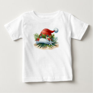 Para Bebê Camiseta-Tropical Natal Família Camiseta