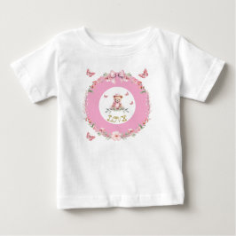 Para Bebê Camiseta Ursinhos & Borboletas