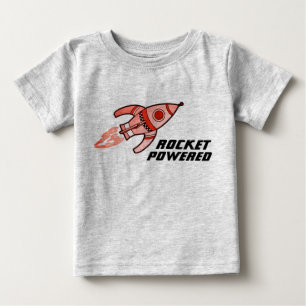 Para Bebê Camiseta vermelha amarela de criança, movida a fog