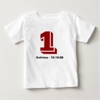 Camiseta vermelha e preta e camiseta etária