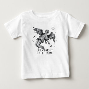 Para Bebê Camiseta Voadora Icarus Caiu Camiseta do Sol Mit